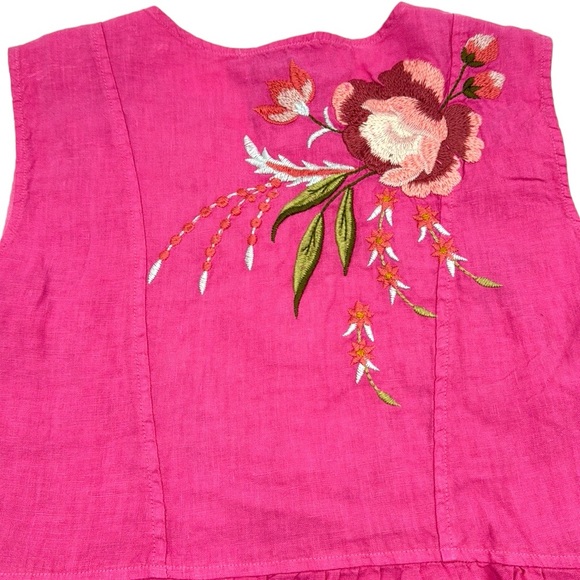 Johnny Was Joya Linen Tank Dress Size Small - Picture 9 of 16